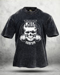 IRONFIT GYM SKULL WASHED T - SHIRT - Ironfit